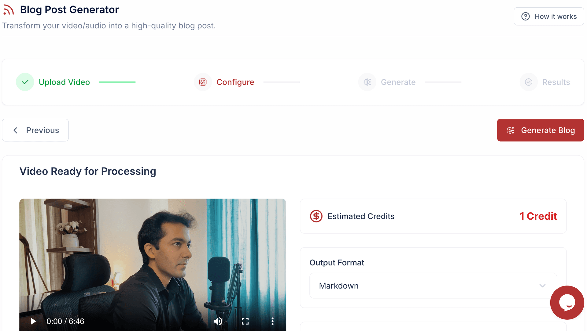 Brollpage-screenshot in config section