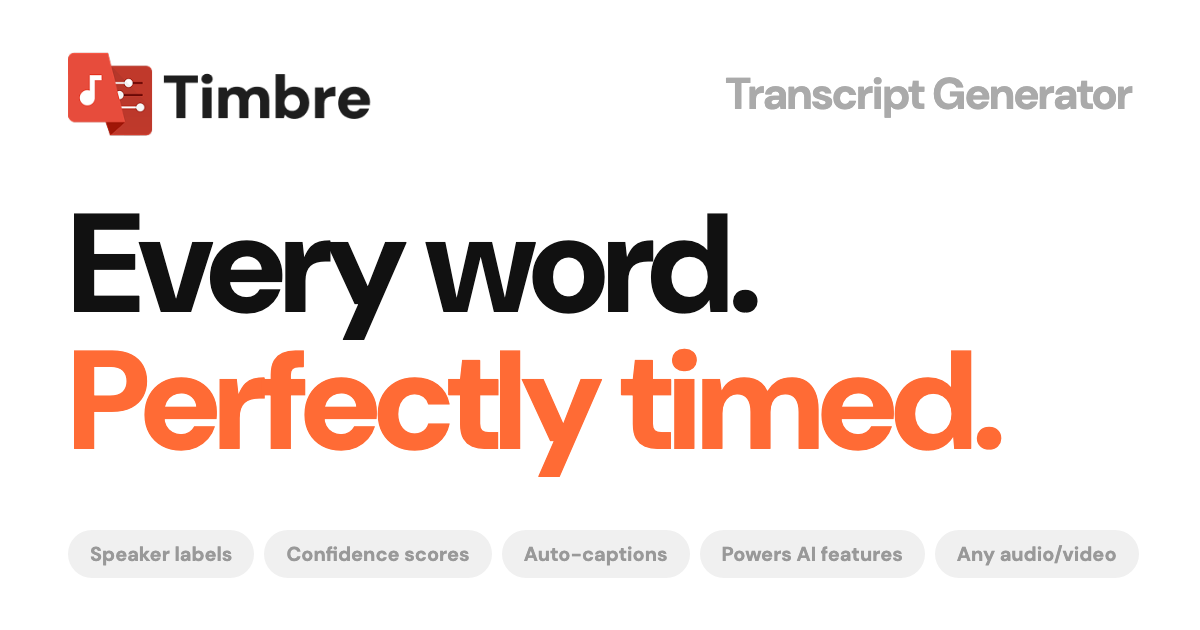 Acuarte Trascript Generate Transcript | Timbre | Automatic Transcript Generator